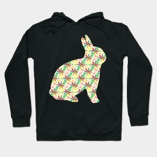 Bunny - Floral Pattern Design Hoodie